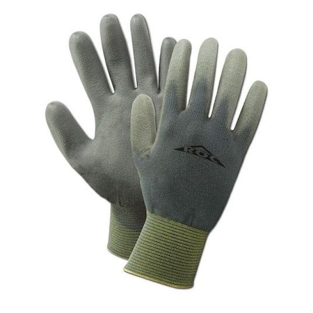 Magid Coated Gloves, 4 Abrasion Level, Gray, 8 12 PK GP150-8